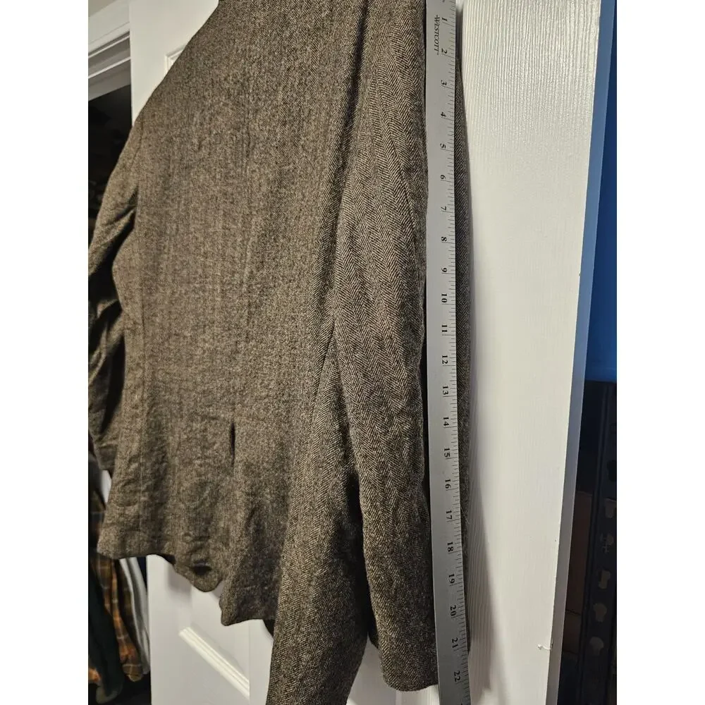 Austin Reed Men's Brown Tweed Herringbone Blazer Sport Coat Size 42S